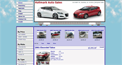 Desktop Screenshot of hallmarkautosales.com